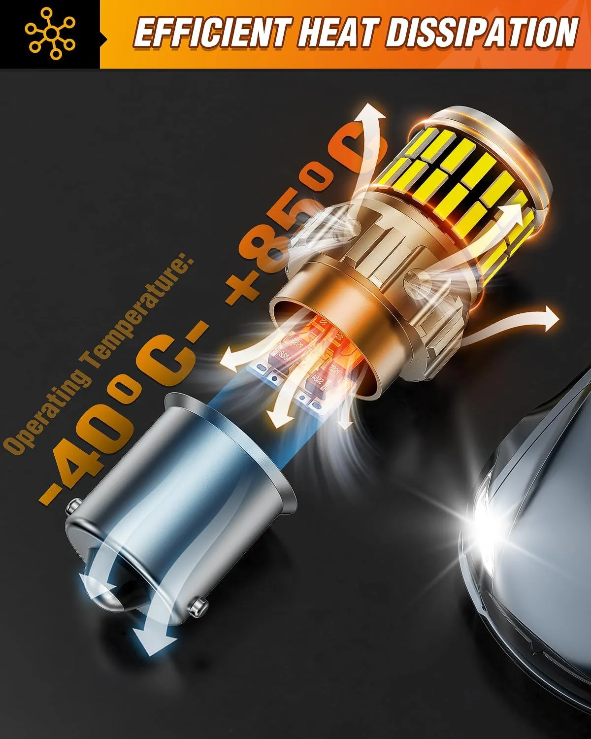 1156 4014 63SMD BA15S 7506 1003 1141 P21W LED Bulbs (Pairs)