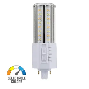 2 pin PL LED Bulb, 22W, 2860lm, 3000K to 6500K, Universal, 42W CFL Equal, G24d Base, Ballast Bypass