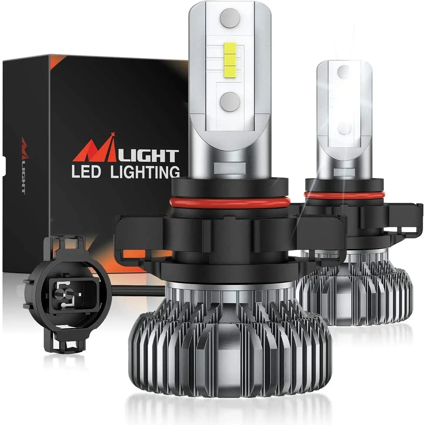 2504/PSX24W LED Fog Light Bulbs EF1 Series DRL 80W 4000LM 6000K | 2 BULBS