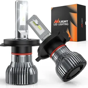 9003/H4/HB2 LED Headlight Bulbs E20 Series 50W 10000LM 6000K IP67 | 2 BULBS