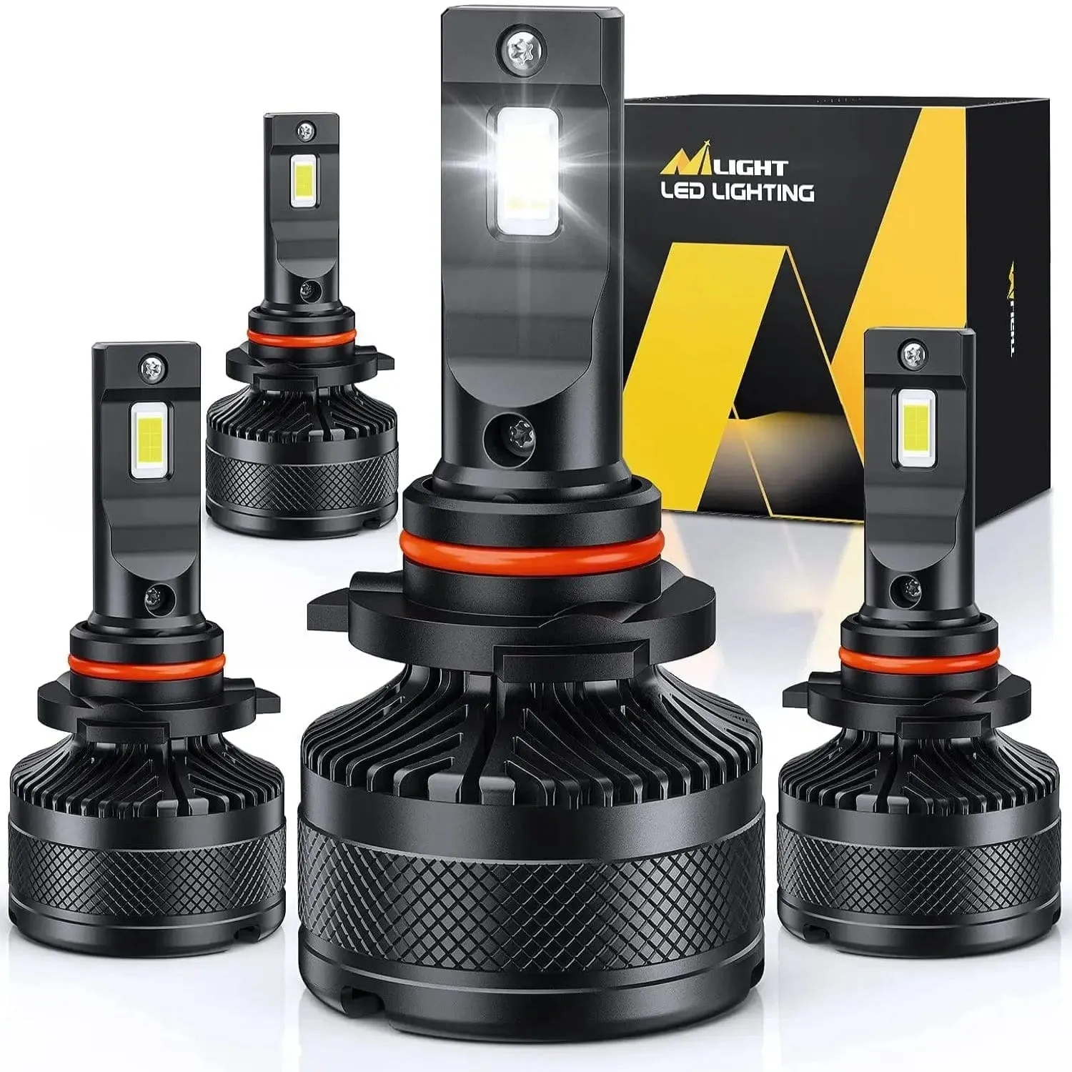 9005 9006 LED Headlight Bulbs N40 Series 200W 40000LM 6000K IP67 | 4 BULBS