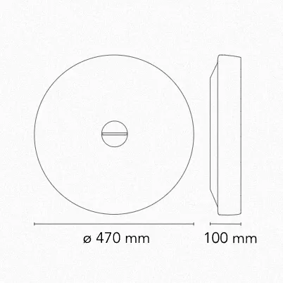 Button Wall And Ceiling Lamp