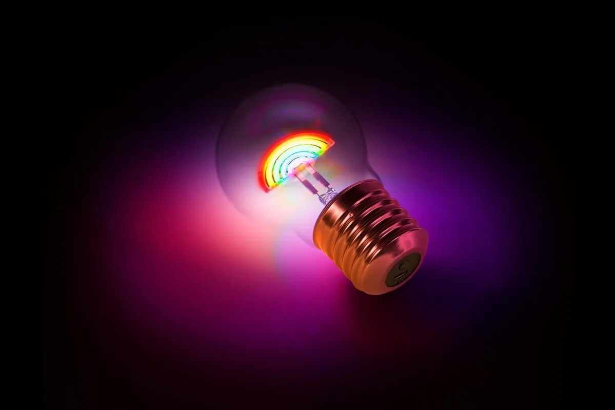 Cordless Rainbow Lightbulb