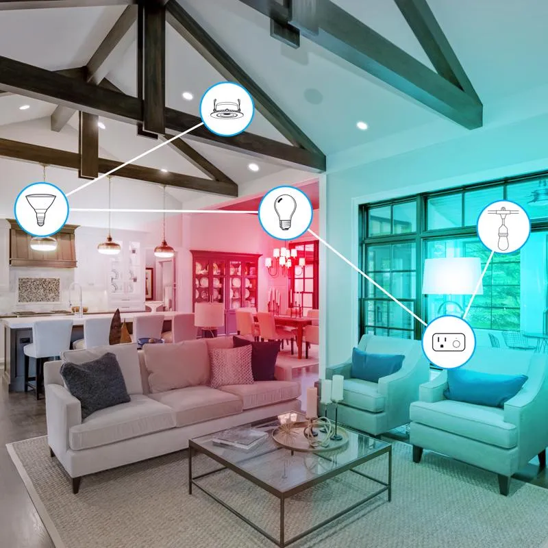 Feit Smart Home MR16 GU10 Smart-Enabled LED Bulb Color Changing 50 Watt Equivalence 1 pk