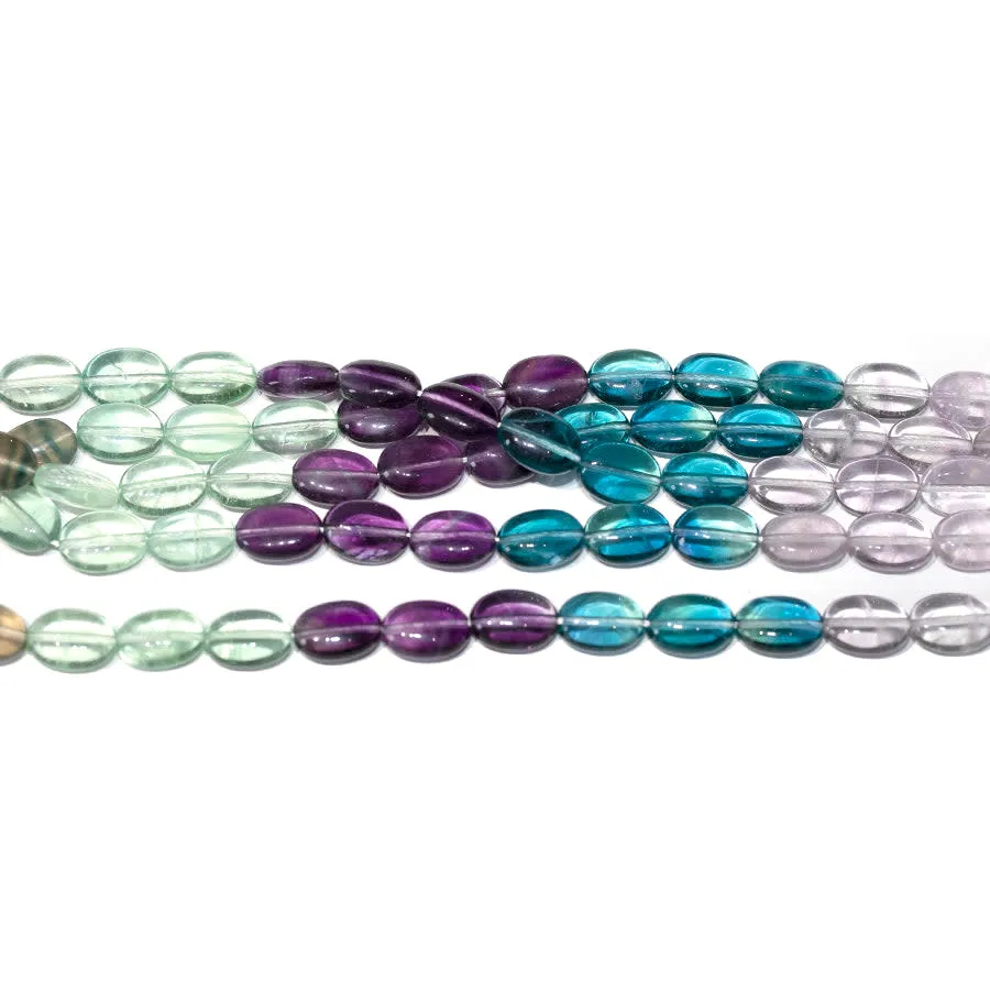 Fluorite Banded 10x14 Oval 8-Inch