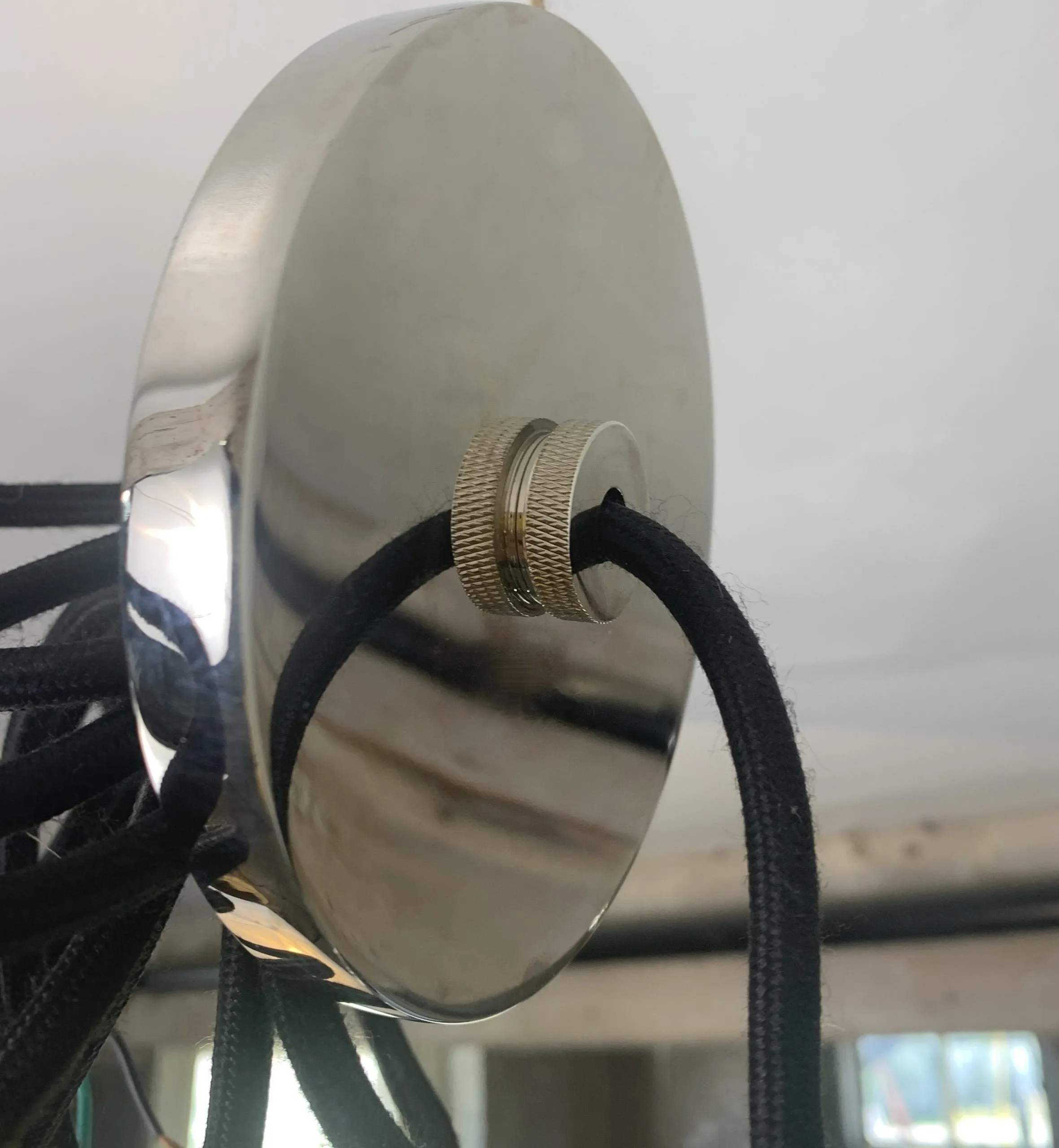 Hudson Valley Pendant Light, Nickel, Glass Shade, Contemporary