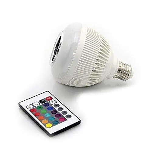 Led Bulb with Bluetooth Speaker Music Light Bulb   RGB Light Bulb Colorful Lamp with Remote Control