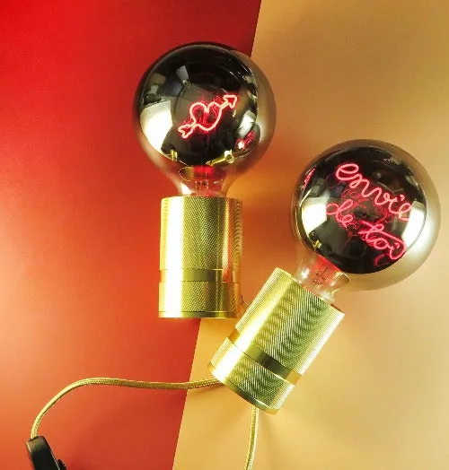 LED Filament Bulb Heart Arrow