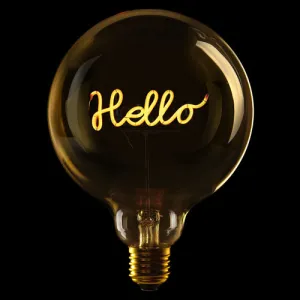 LED Filament Bulb Hello