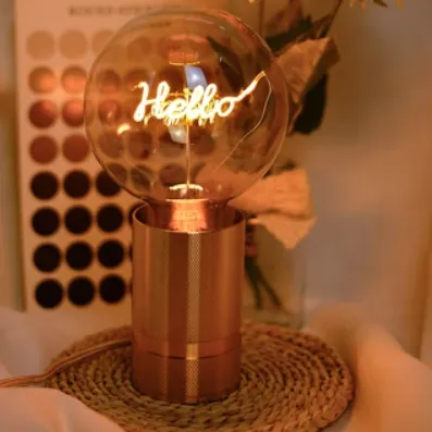 LED Filament Bulb Hello