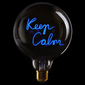 LED Filament Bulb Keep Calm