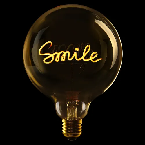 LED Filament Bulb Smile