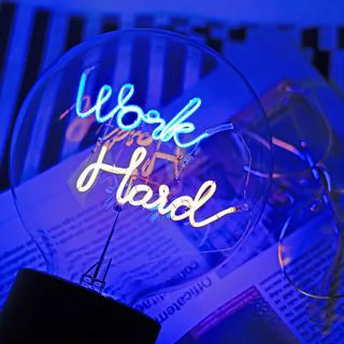 LED Filament Bulb Work Hard