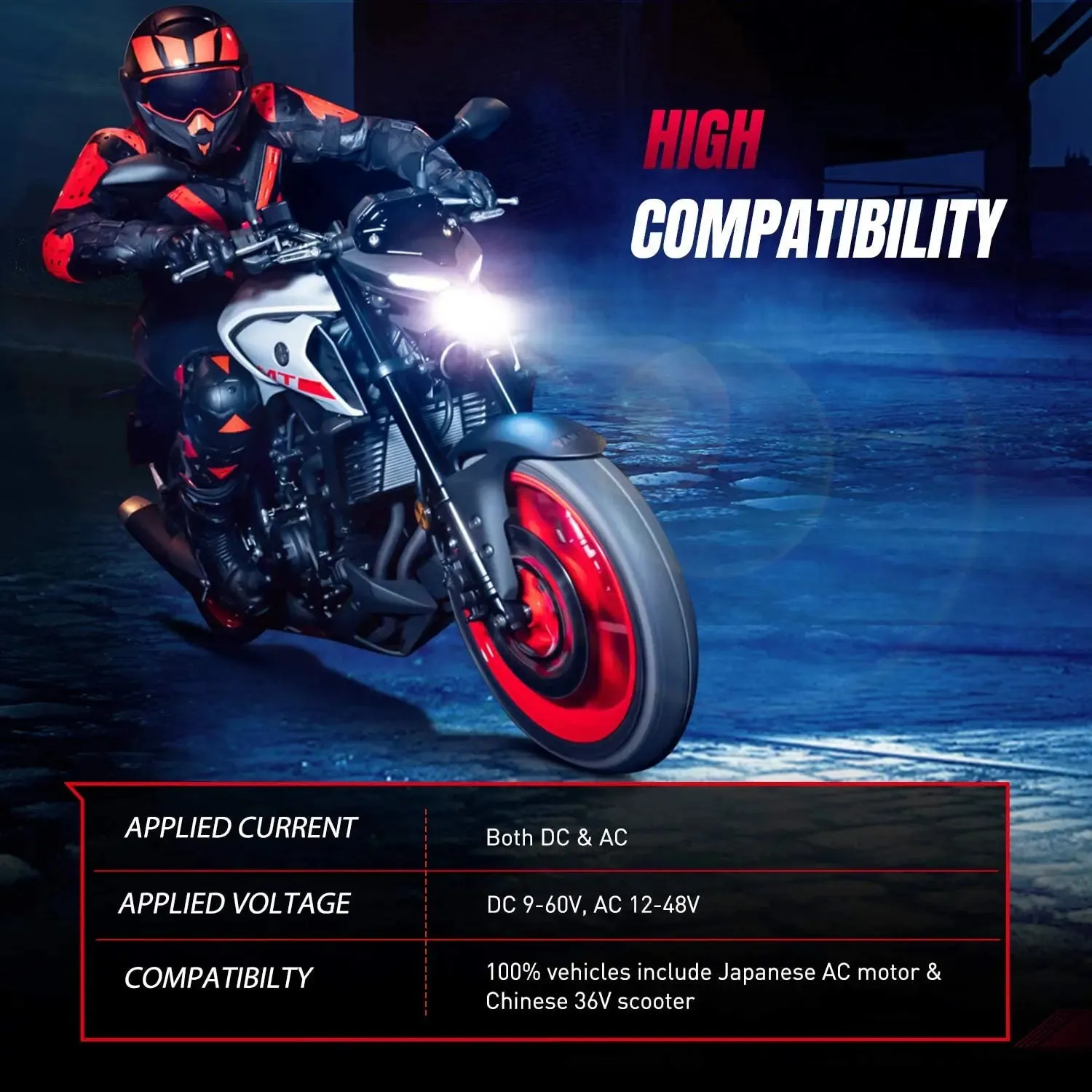 Nilight 2PCS H4/HS1 LED Motorcycle Headlight Bulb CSP Chips 6000K 9003 HB2 Hi/Lo Beam Light Conversion Kit for Motorbike,2 Years Warranty