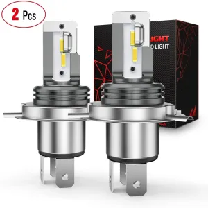 Nilight 2PCS H4/HS1 LED Motorcycle Headlight Bulb CSP Chips 6000K 9003 HB2 Hi/Lo Beam Light Conversion Kit for Motorbike,2 Years Warranty