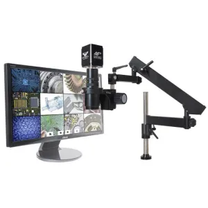OC White TKMACZ-AF-F MacroZoom AF  Intelligent Auto Focus HD Video Inspection System with Dual Boom Stand, 22" LCD Monitor & High-Output Fluorescent Ring Light