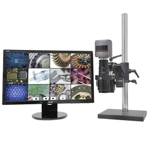 OC White TKMACZ-AF-FA-F MacroZoom AF  Intelligent Auto Focus HD Video Inspection System with Articulating Arm, 22" LCD Monitor & High-Output Fluorescent Ring Light