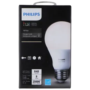 Philips (840 Lumens/9.5 Watts) A19 E26 Hue White Smart Bulb (9290011369A)