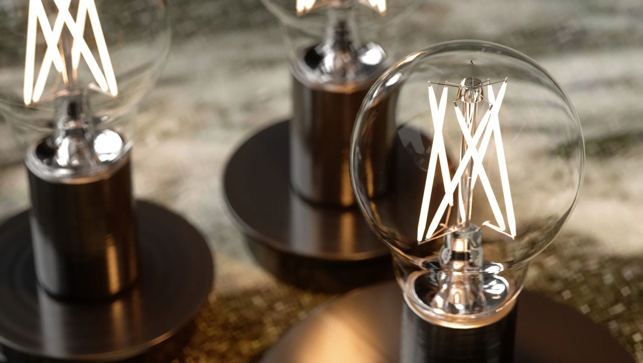 UBB2020 Luxury LED Bulbs, 75W Equivalent, Vintage Edison Style, A19 Shape, E26 Base (standard medium base), 2700K (warm white) - 2 PACK