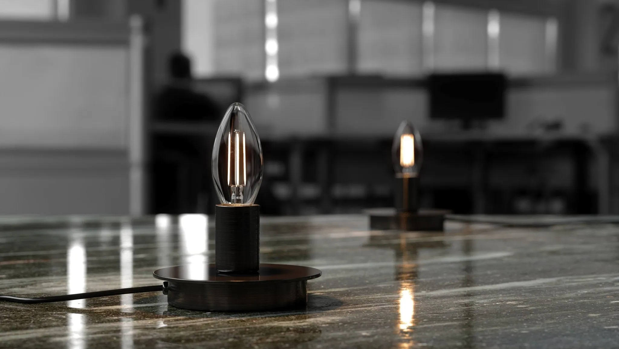 UBB2040 Luxury LED Bulbs, 40W Equivalent, Vintage Edison Style, B11 Shape, E12 Base (candelabra base), 2700K (warm white) - 4 PACK