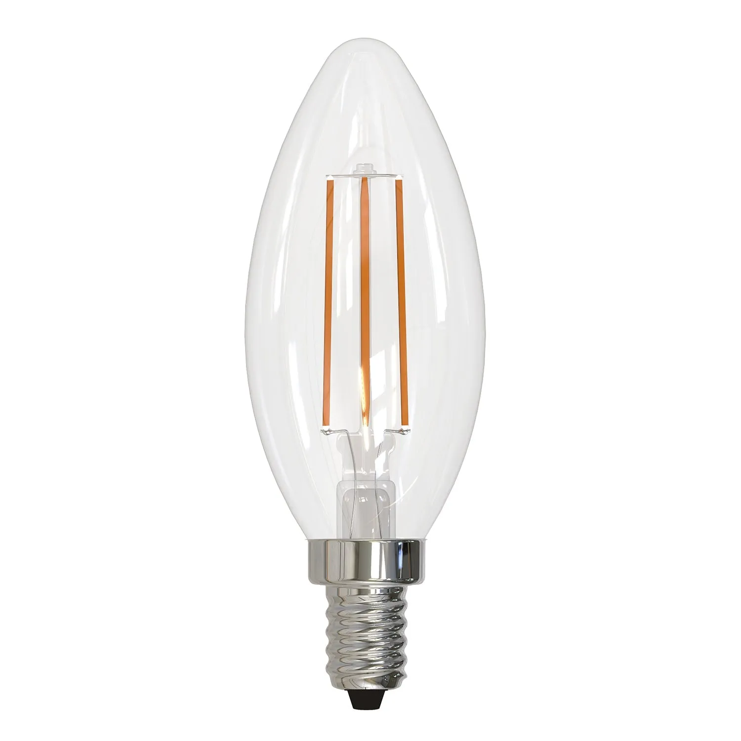 UBB2040 Luxury LED Bulbs, 40W Equivalent, Vintage Edison Style, B11 Shape, E12 Base (candelabra base), 2700K (warm white) - 4 PACK