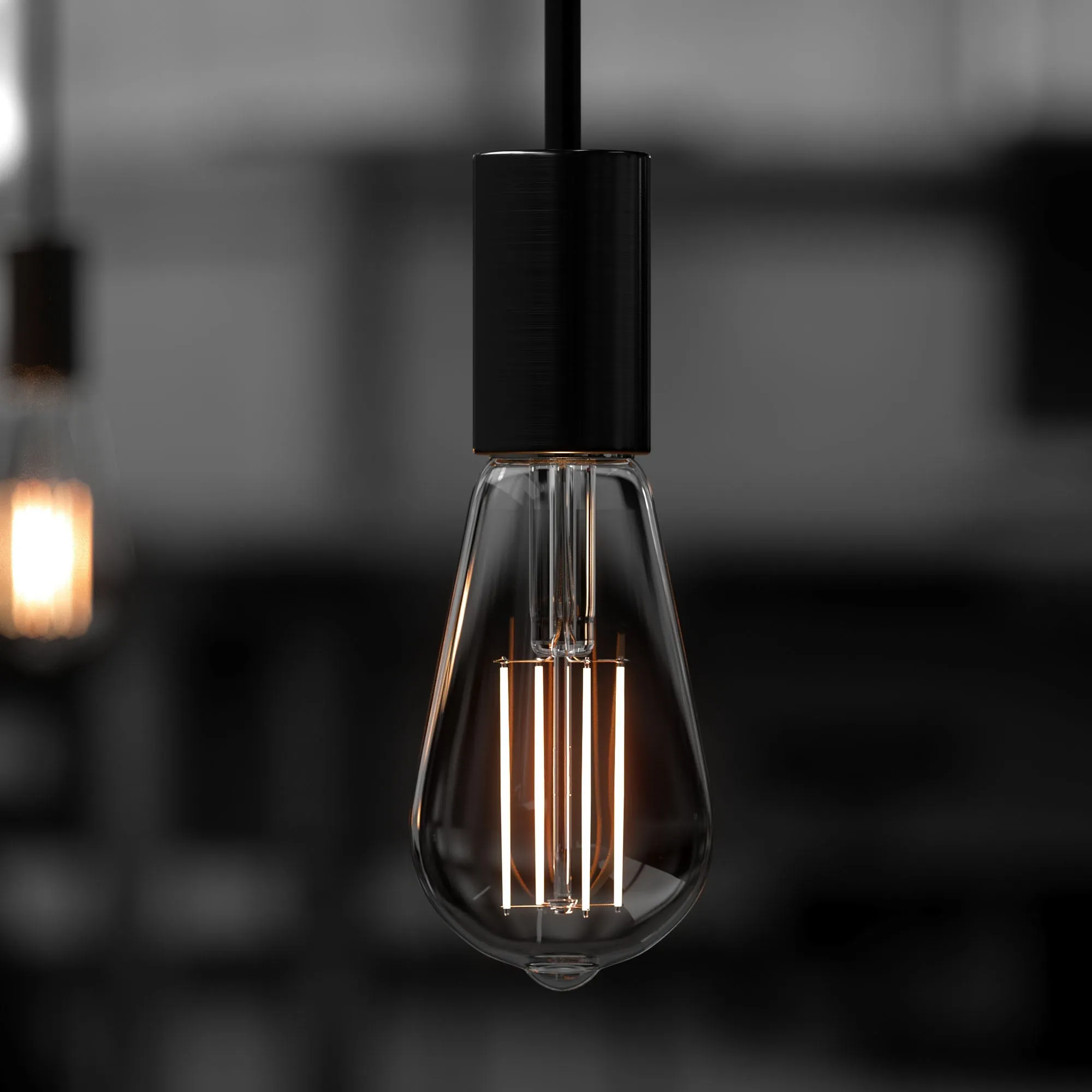 UBB2082 Luxury LED Bulbs, 60W Equivalent, Vintage Edison Style, ST19 Shape, E26 Base (standard medium base), 3000K (soft white) - 8 PACK