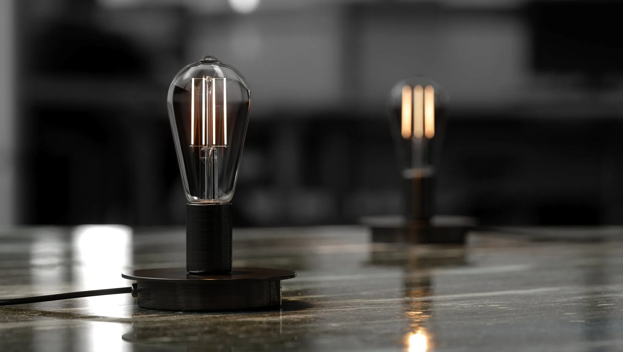 UBB2082 Luxury LED Bulbs, 60W Equivalent, Vintage Edison Style, ST19 Shape, E26 Base (standard medium base), 3000K (soft white) - 8 PACK