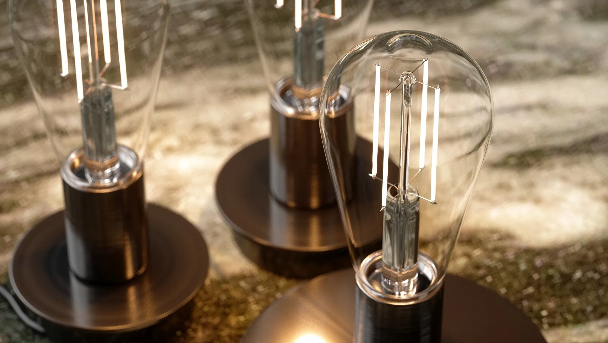 UBB2082 Luxury LED Bulbs, 60W Equivalent, Vintage Edison Style, ST19 Shape, E26 Base (standard medium base), 3000K (soft white) - 8 PACK