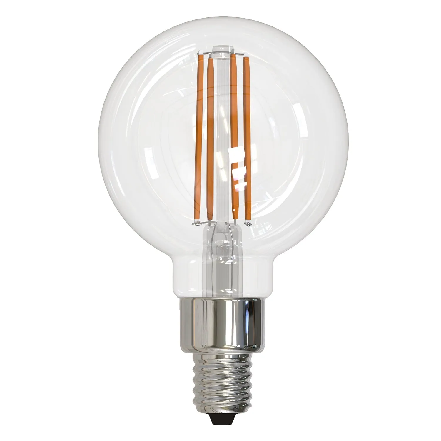 UBB2101 Luxury LED Bulbs, 40W Equivalent, Vintage Edison Style, G16 Shape, E12 Base (candelabra base), 2700K (warm white) - 3 PACK