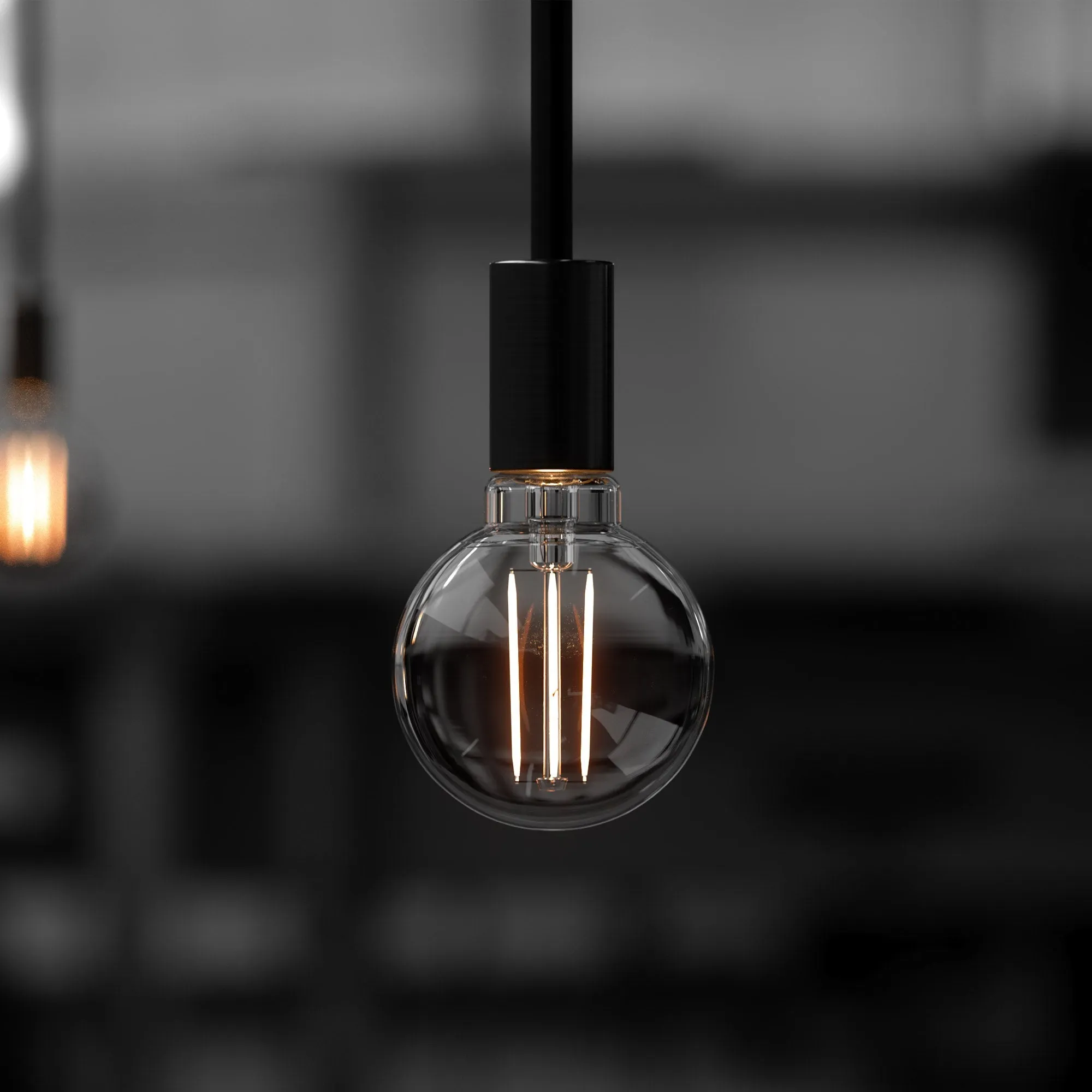 UBB2101 Luxury LED Bulbs, 40W Equivalent, Vintage Edison Style, G16 Shape, E12 Base (candelabra base), 2700K (warm white) - 3 PACK