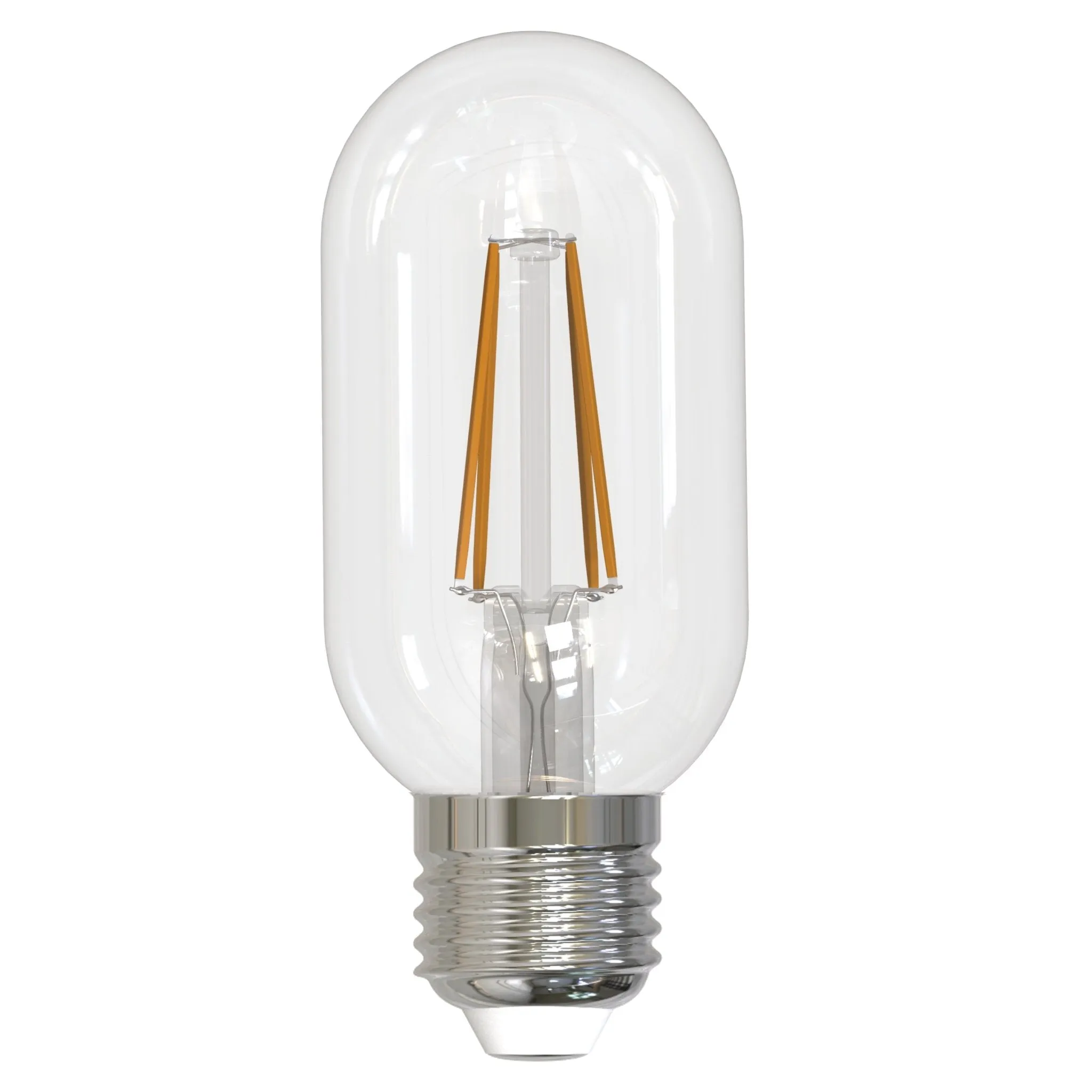 UBB2161 Luxury LED Bulbs, 40W Equivalent, Vintage Edison Style, T14 Shape, E26 Base (standard medium base), 3000K (soft white) - 4 PACK