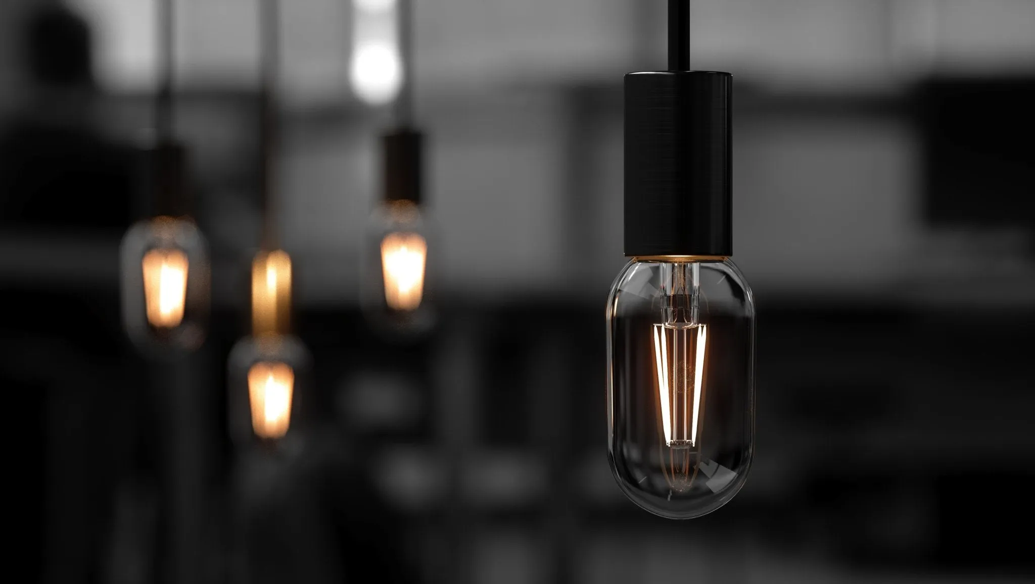 UBB2161 Luxury LED Bulbs, 40W Equivalent, Vintage Edison Style, T14 Shape, E26 Base (standard medium base), 3000K (soft white) - 4 PACK