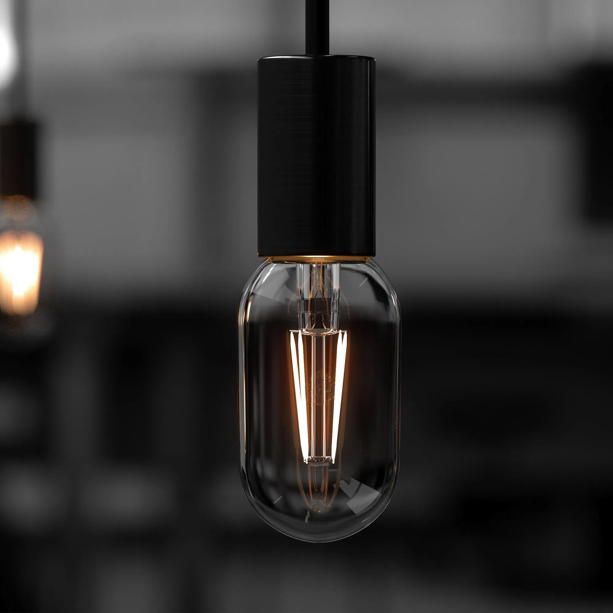 UBB2161 Luxury LED Bulbs, 40W Equivalent, Vintage Edison Style, T14 Shape, E26 Base (standard medium base), 3000K (soft white) - 4 PACK