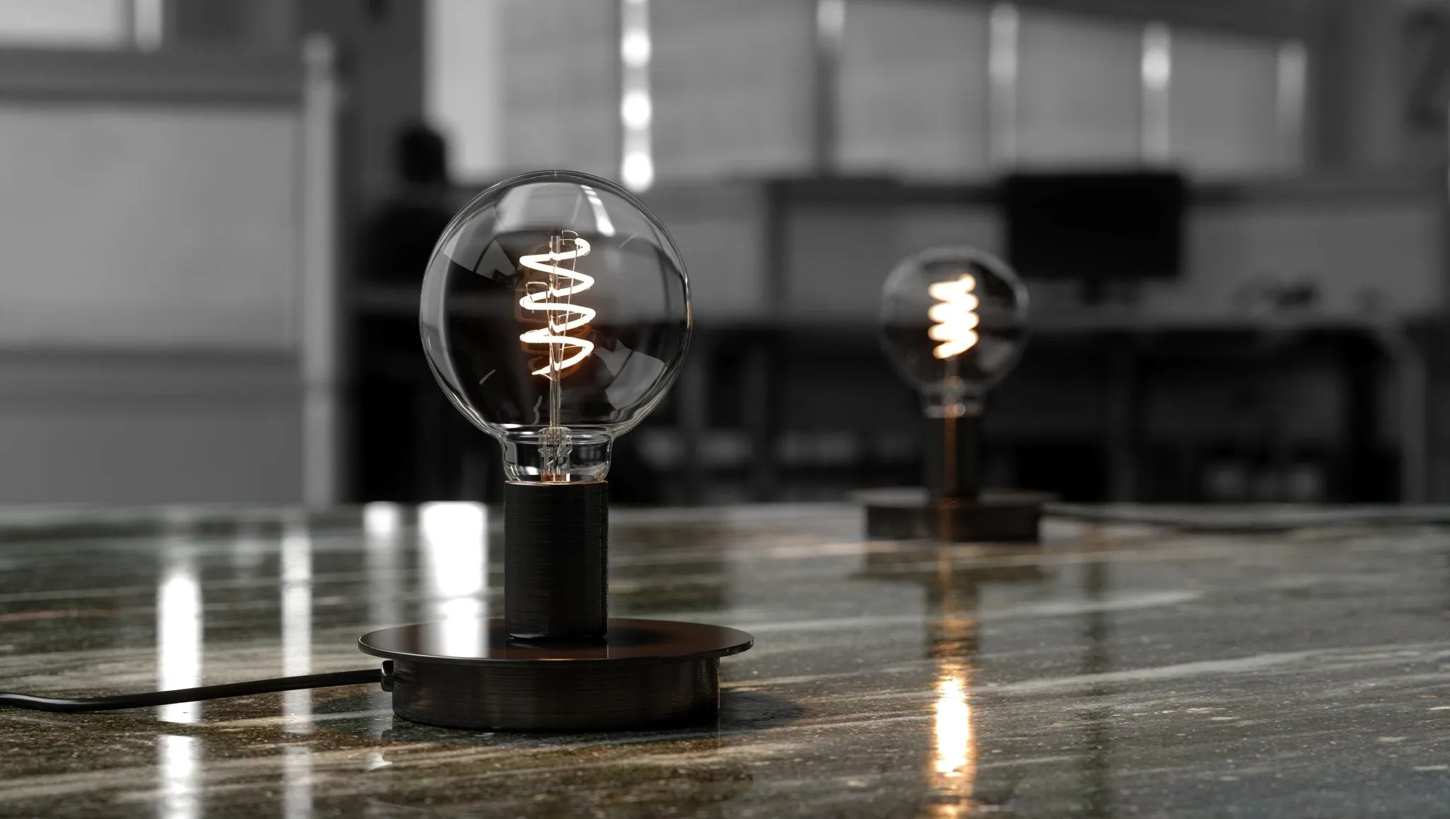UBB2190 Luxury LED Bulbs, 40W Equivalent, Vintage Edison Style, G25 Shape, E26 Base (standard medium base), 2200K - 2 PACK