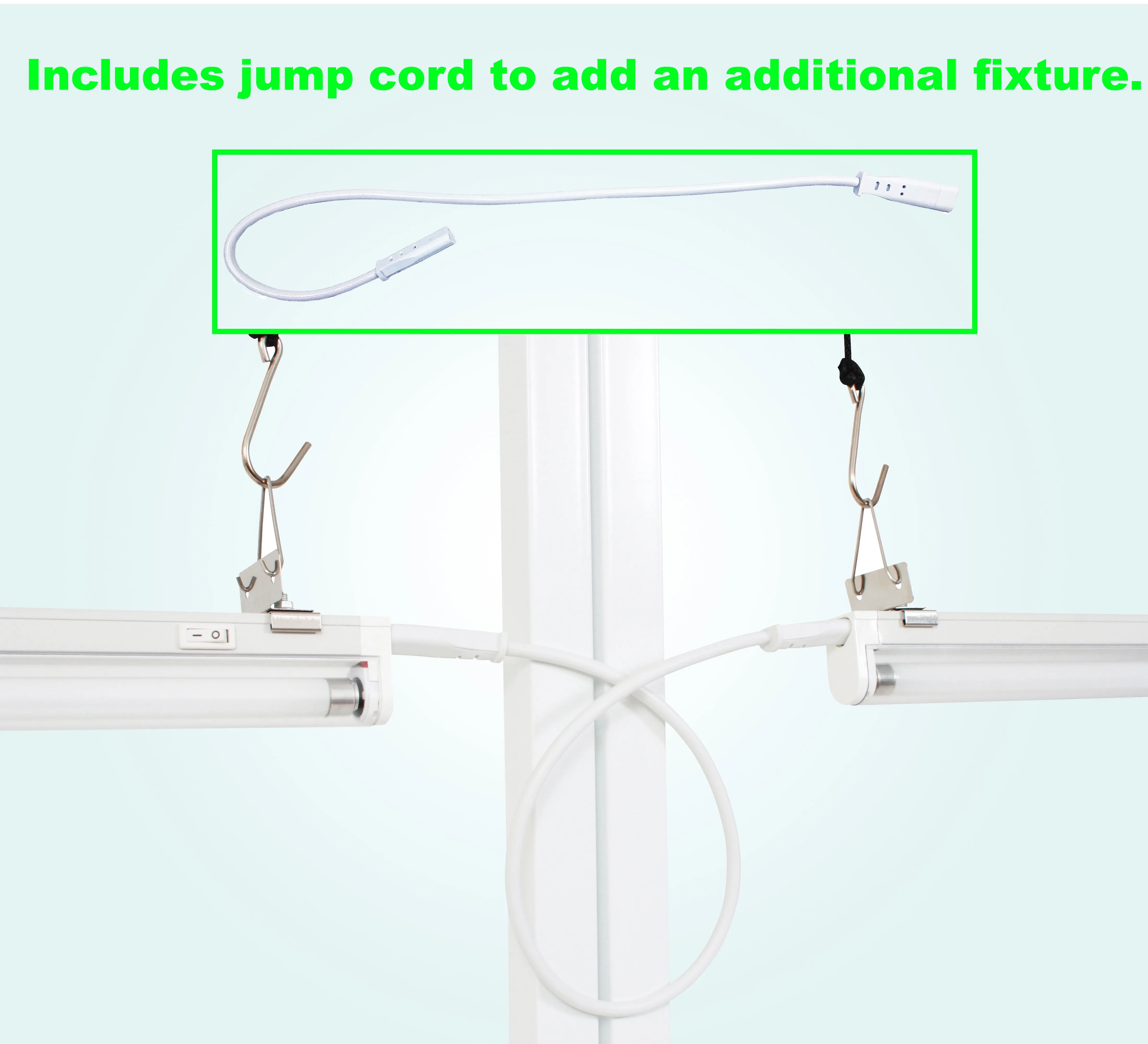 ViaVolt 2 FT. T5 High 1-Bulb Output Fluorescent Grow Light Fixture